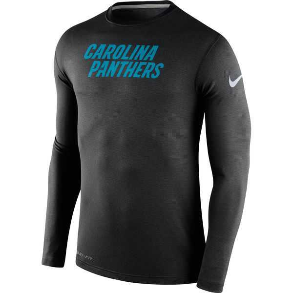 Carolina Panthers Nike Black Stadium Touch Long Sleeves Performance WEM T-Shirt,We sell and wholesale Carolina Panthers Nike Black Stadium Touch Long Sleeves Performance WEM T-Shirt on line form chian!